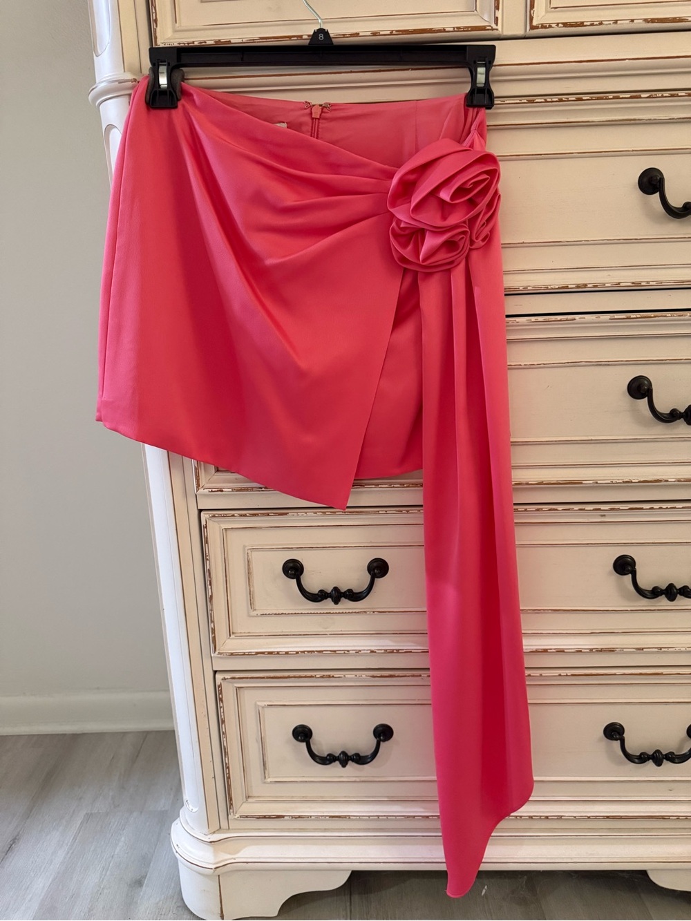 Gianni Bini Pink Draped Mini Skirt